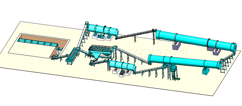 NPK Fertilizer Production Line with Rotary Drum Granulator