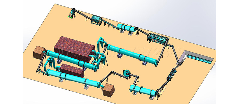 20t per hour Compound fertilizer plant for sale rotary drum fertilizer production line