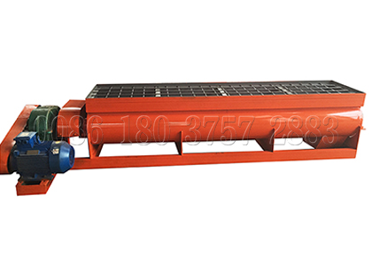 Horizontal mixer for mixing npk fertilizer granules