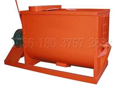 Horizontal mixer for npk fertilizer production