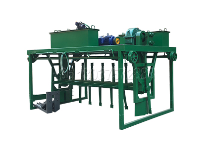 Cattle manure groove type compost turning machine