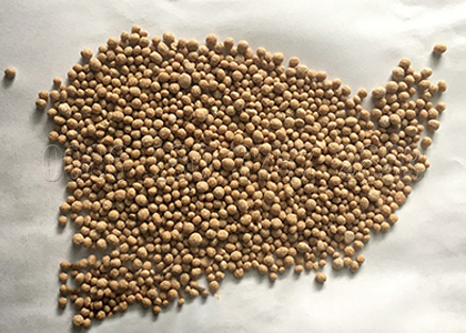 Dried cow manure pellets