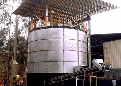 Organic manure fermentation vessel